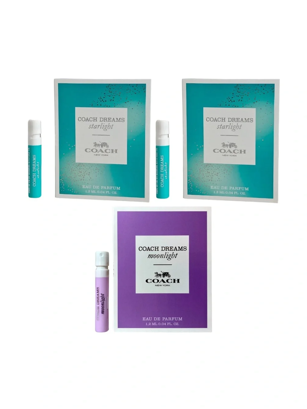 COACH Dreams Starlight (2) and Moonlight (1) .04 fl oz ea.